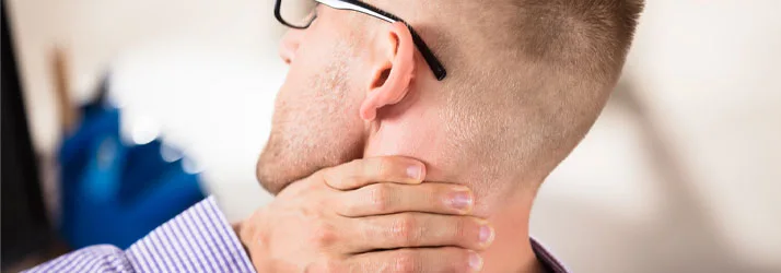 Chiropractic West Fargo ND man neck pain Chiropractic West Fargo ND man neck pain